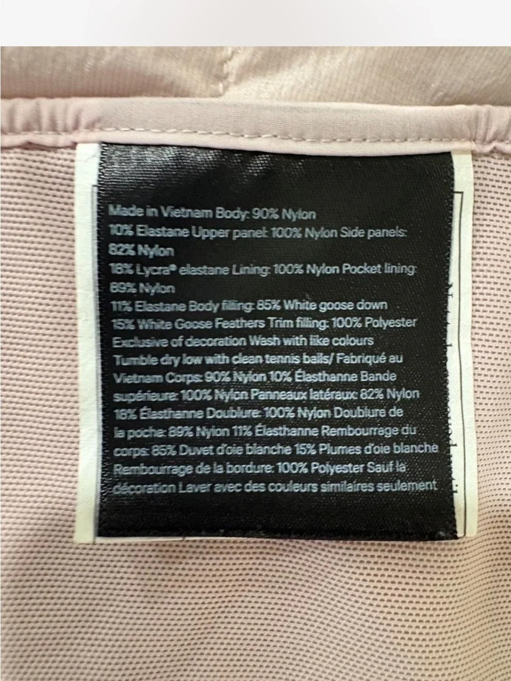 Lululemon Down for It All 700-Down-Fill Vest peony pink